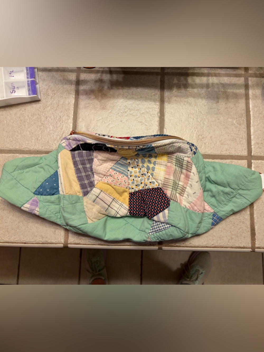 Quilted Belt Bag with Adjustable Strap